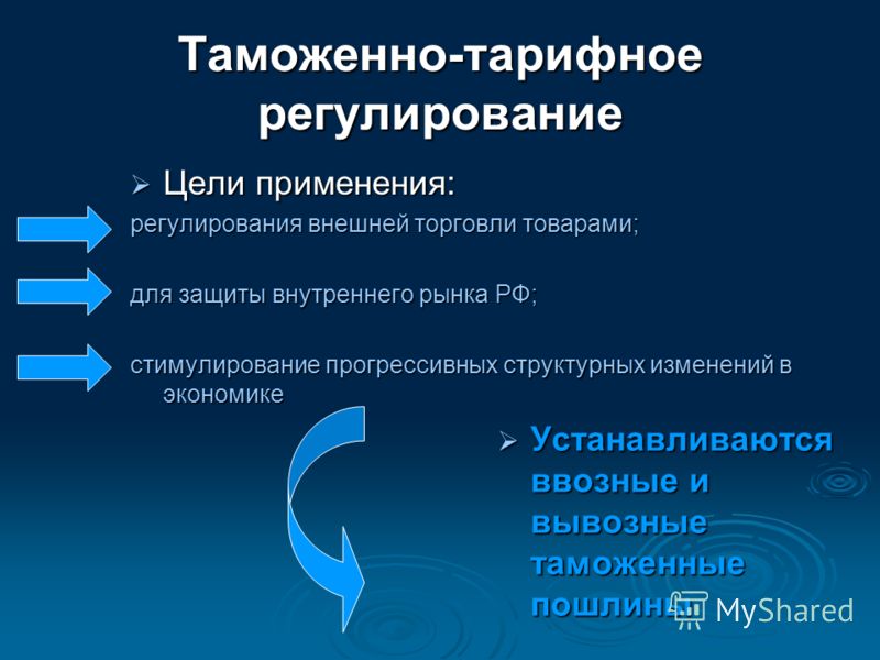 Реферат: Таможенно-тарифное регулирование 2