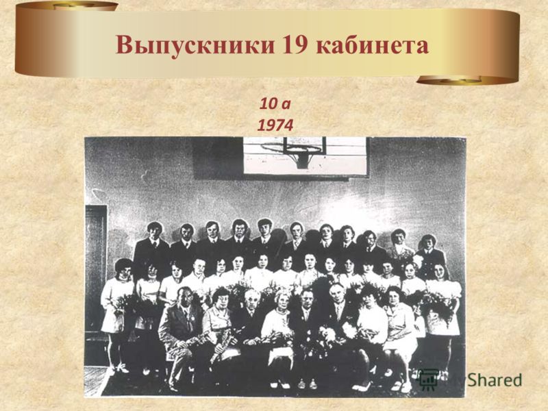 Выпускники 19 кабинета 10 а 1974
