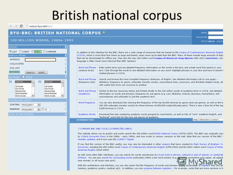 British national corpus