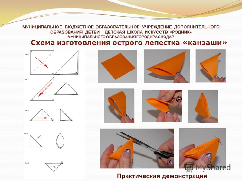 Схемы по изготовлению канзаши Схемы по изготовлению канзаши