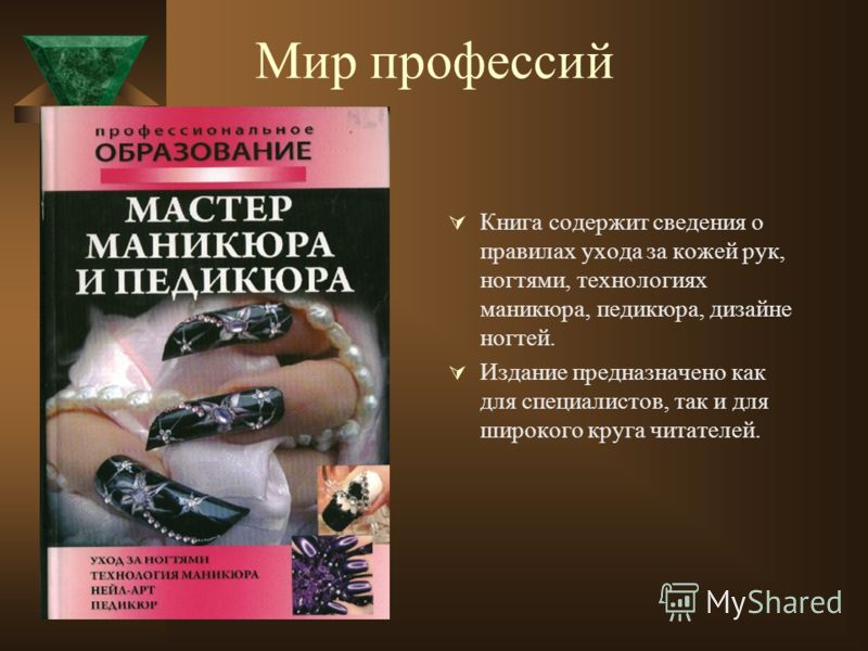 Проект маникюр 9 класс