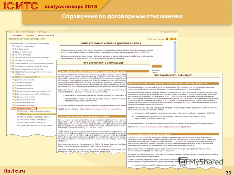 33 Справочник по договорным отношениям выпуск январь 2013 its.1c.ru