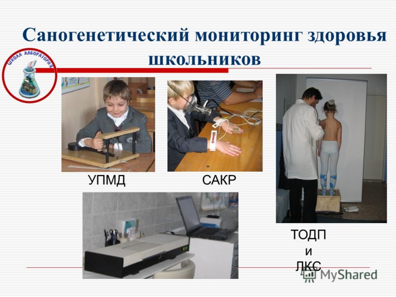Саногенетический мониторинг здоровья школьников ТОДП и ЛКС УПМД САКР