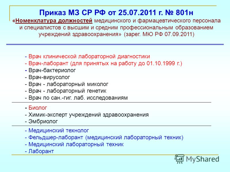 Аттестационная работа врача лаборанта на категорию скачать