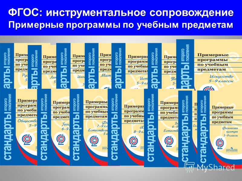Учебные программы по предметам