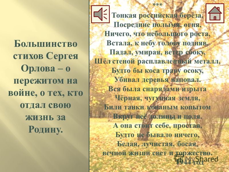 Стих о войне и деревьях Стих о войне и деревьях