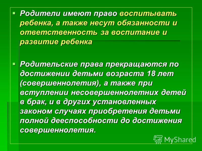 Несет ли несовершеннолетний ребенок ответственность за долги родителей могла