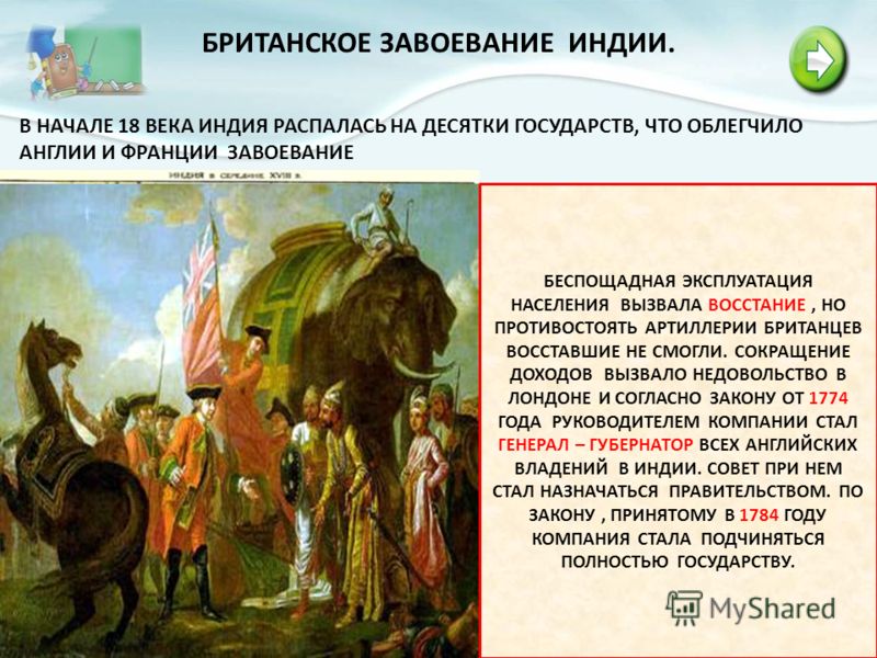 Выделите основные этапы британского завоевания индии какие методы