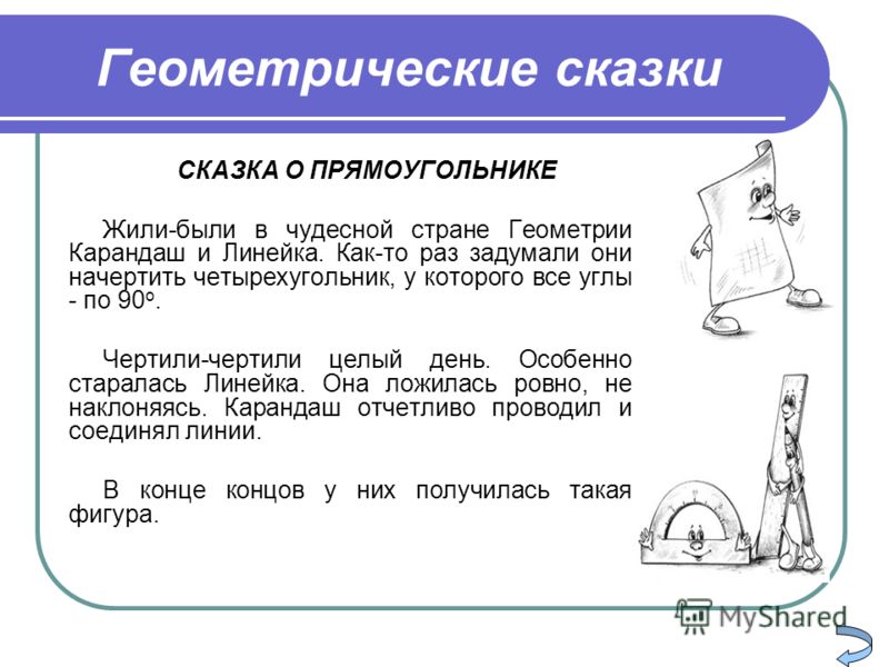 Сказки о геометрии для 5 класса