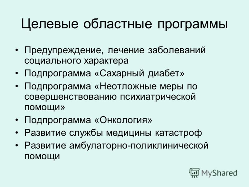 Федеральные и региональные целевые программы презентация