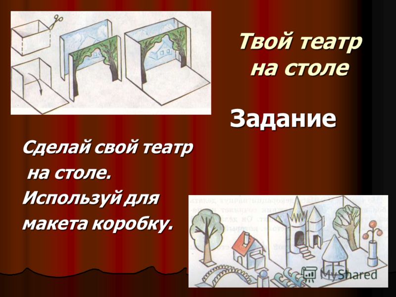 Как сделать свой театр из коробки Как сделать свой театр из коробки