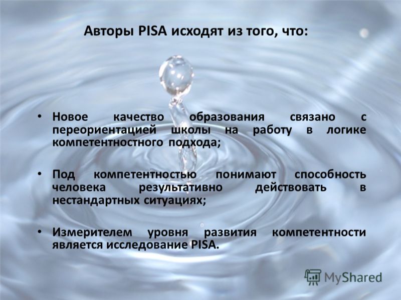 Примеры открытых заданий pisa