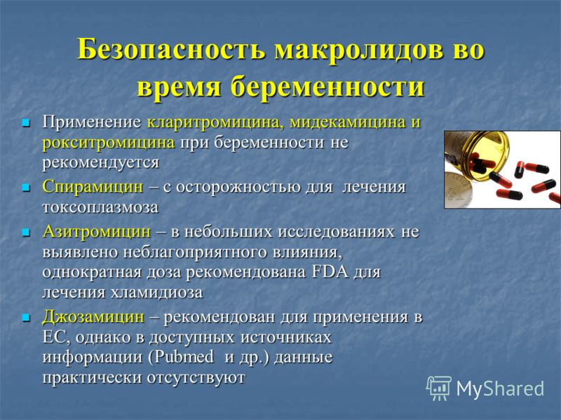 Макролиды и беременность