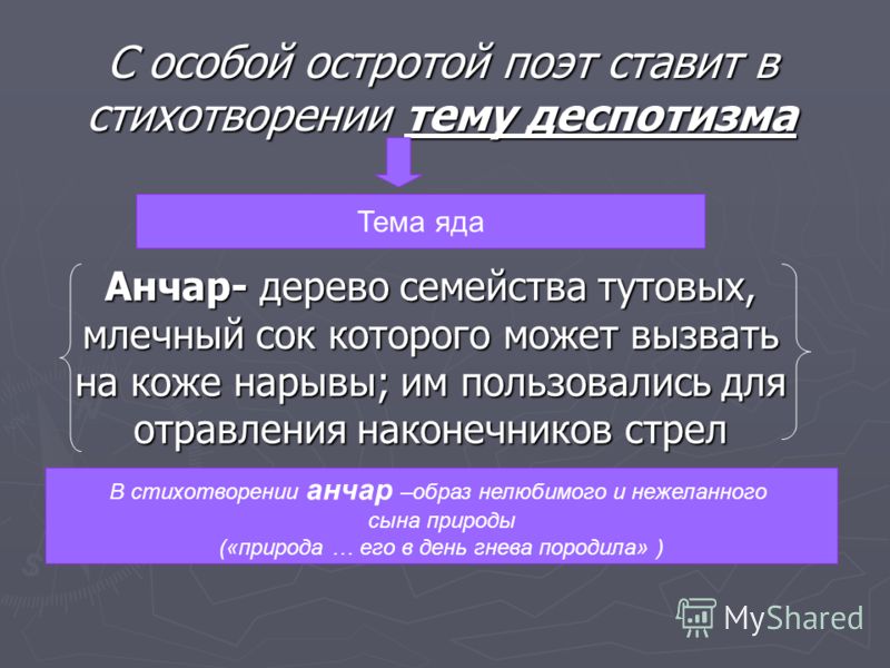 Эссе по стихотворению анчар 2740