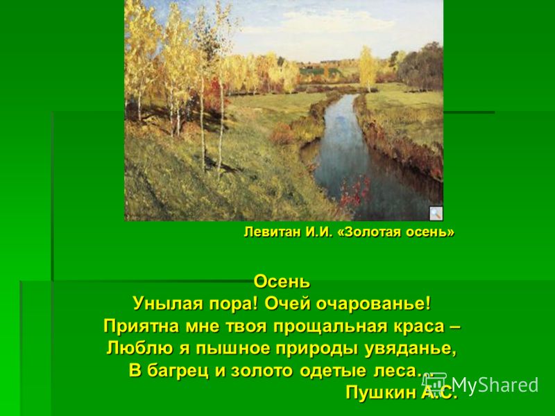 Описание это такой тип речи в котором на первый план выходят