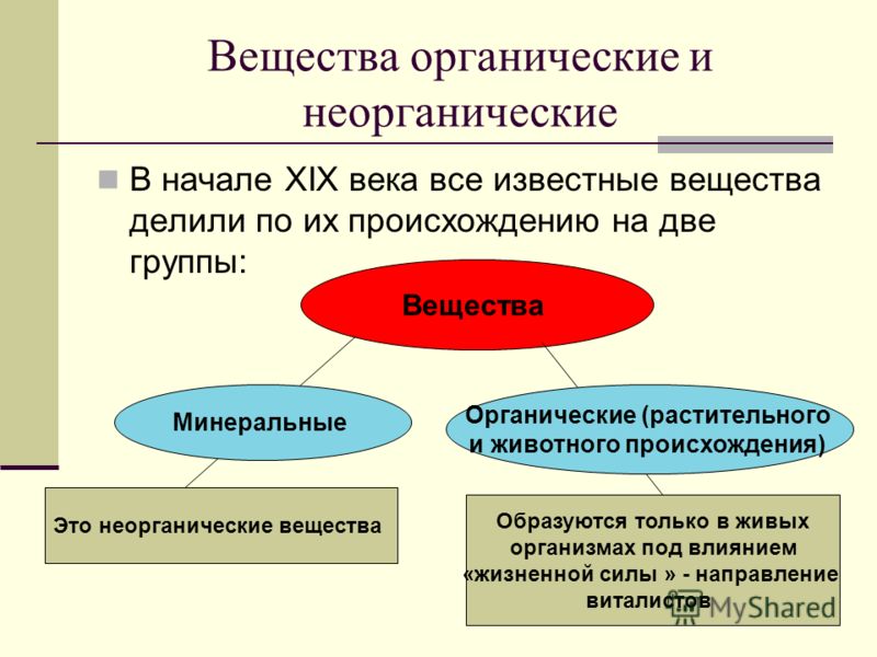 Реферат на тему органические и неорганические вещества 5204