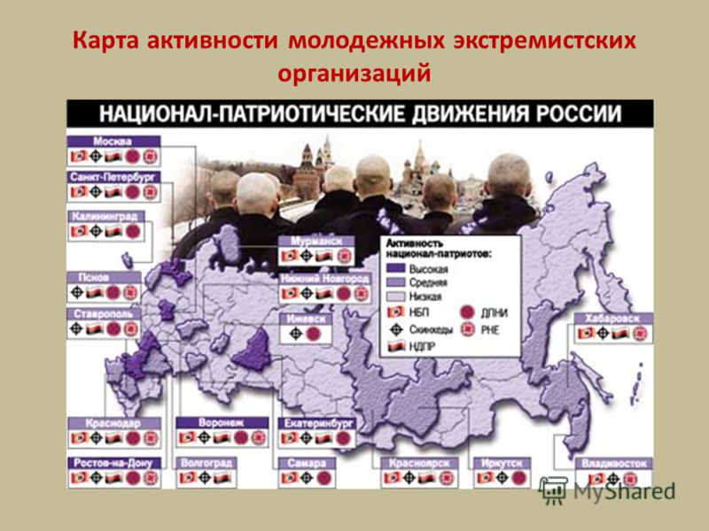 Экстремистские группировки Экстремизм от лат extremus