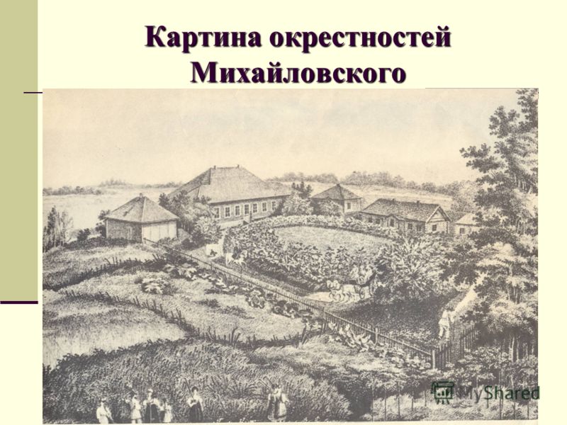 Картина окрестностей Михайловского