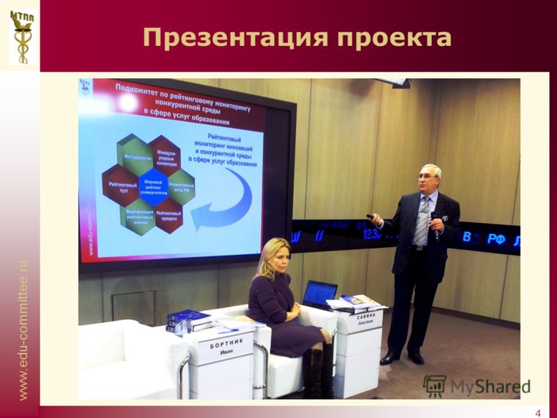 www.edu-committee.ru 4 Презентация проекта