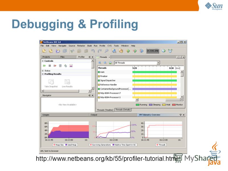 Debugging & Profiling http://www.netbeans.org/kb/55/profiler-tutorial.html