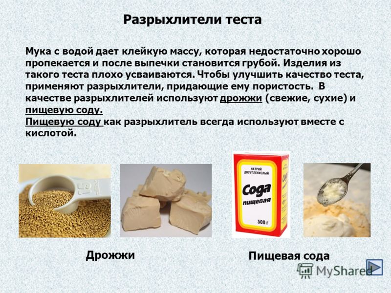 Разрыхлители теста состав своими руками Разрыхлители теста состав своими руками