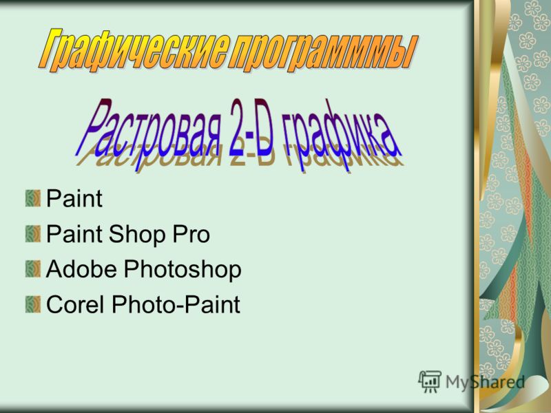 Paint Paint Shop Pro Adobe Photoshop Corel Photo-Paint