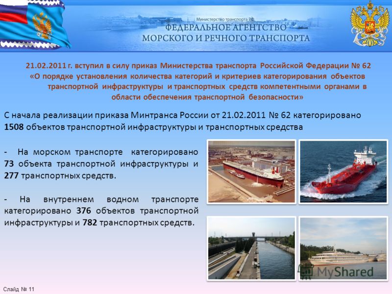 приказ минтранса 62 от 21.02.2011