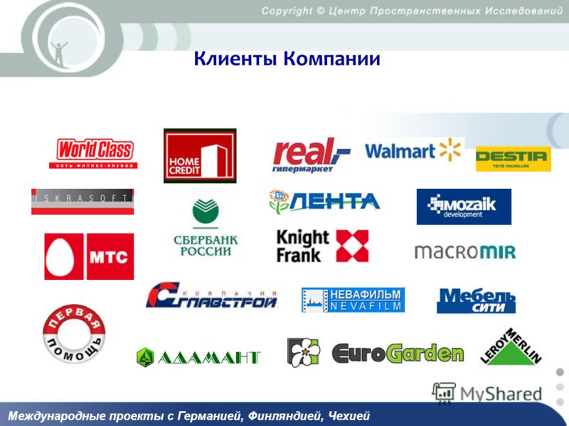 Клиенты Компании Международные проекты с Германией, Финляндией, Чехией