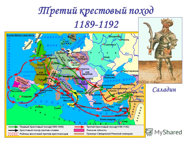 Третий крестовый поход 1189-1192 Саладин