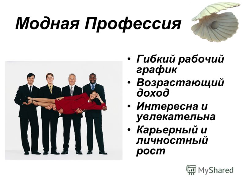 Работа модных профессий Работа модных профессий