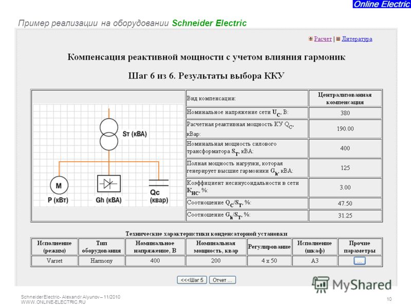 Расчет реактивной мощности примеры Презентация на тему: "ОНЛАЙН ЭЛЕКТРИК ONLINE ELECTRIC канд.техн.наук, А.Н. АЛЮНО
