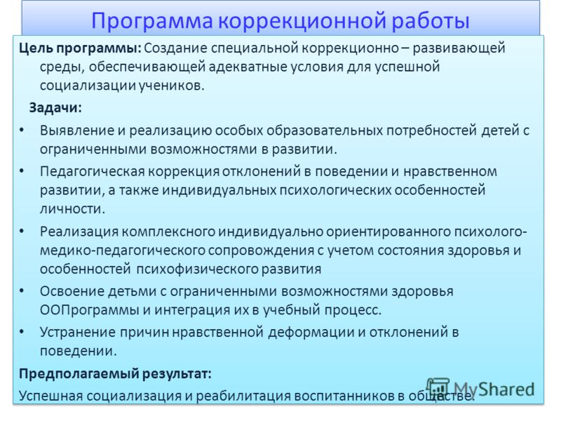 содержание индивидуальной помощи ребенку в воспитательных организациях собственный