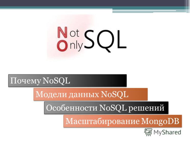 Почему NoSQL Особенности NoSQL решений Модели данных NoSQL Масштабирование MongoDB