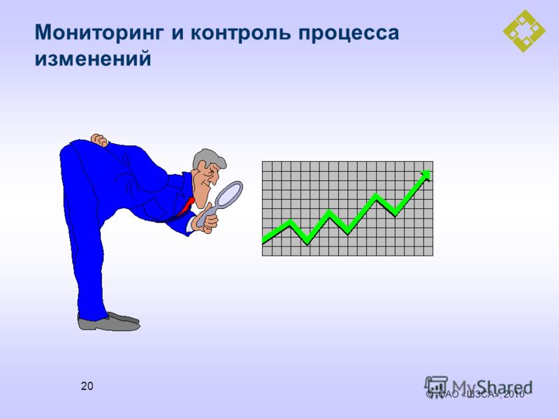 © ОАО «ШЗСА», 2010 20 Мониторинг и контроль процесса изменений