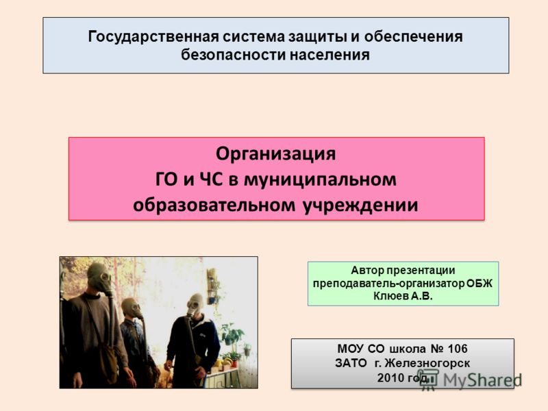 презентации по го и чс скачать