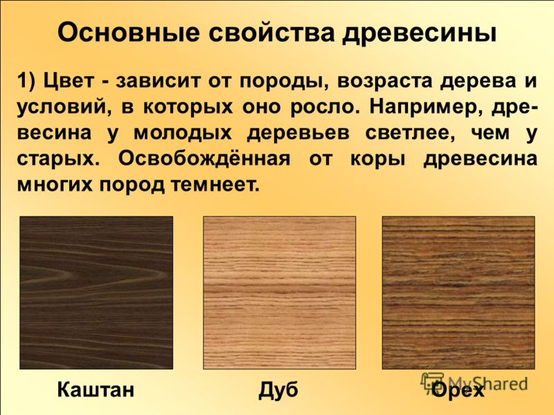 Основные свойства древесины как конструкционного материала