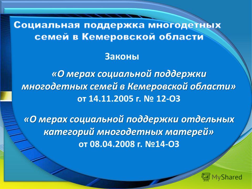 Закон иркутской области о социальной поддержке многодетных семей Информационная безопасность и защита информационных систем