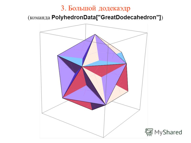3. Большой додекаэдр (команда PolyhedronData[GreatDodecahedron] )
