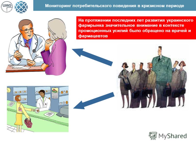 Мониторинг потребительского поведения в кризисном периоде На протяжении последних лет развития украинского фармрынка значительное внимание в контексте промоционных усилий было обращено на врачей и фармацевтов