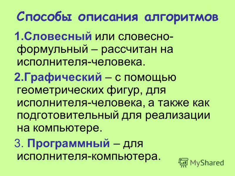 Алгоритмика алгоритмы