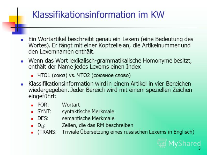 Prezentaciya Na Temu 1 Das Kombinatorische Worterbuch Von Etap Syntaxanalyse Des Russischen Im Maschinellen Ubersetzungssystem Etap 3 Prof Dr F Guenthner R Skachat Besplatno I Bez Registracii