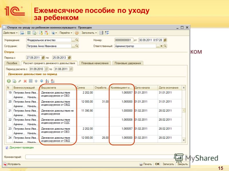Ежемесечное пособие по уходу за ребёнку Ежемесечное пособие по уходу за ребёнку
