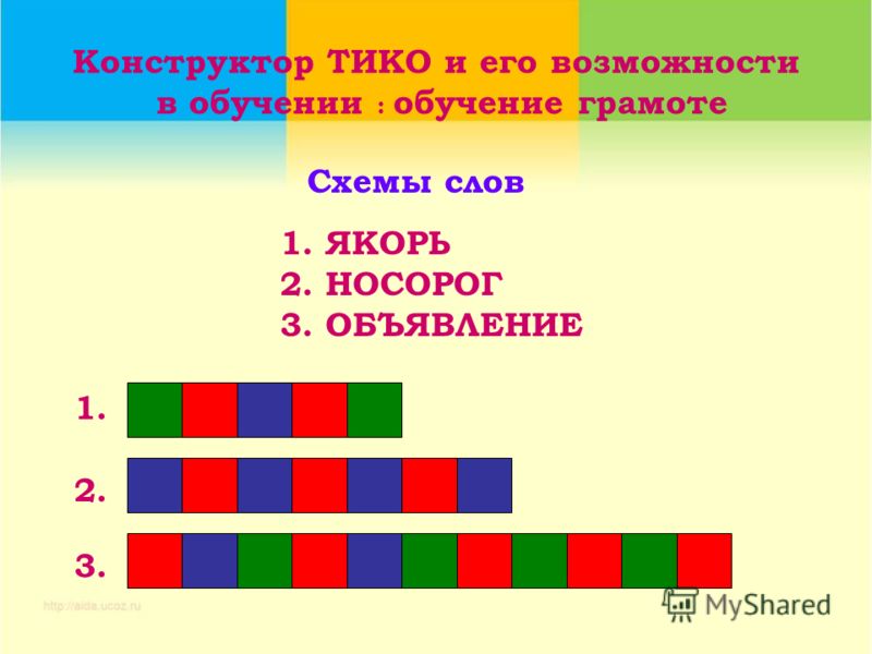 презентация схемы слов 1 класс