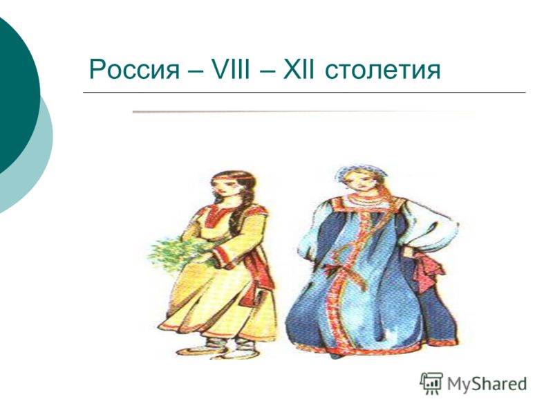 Россия – VIII – XII столетия