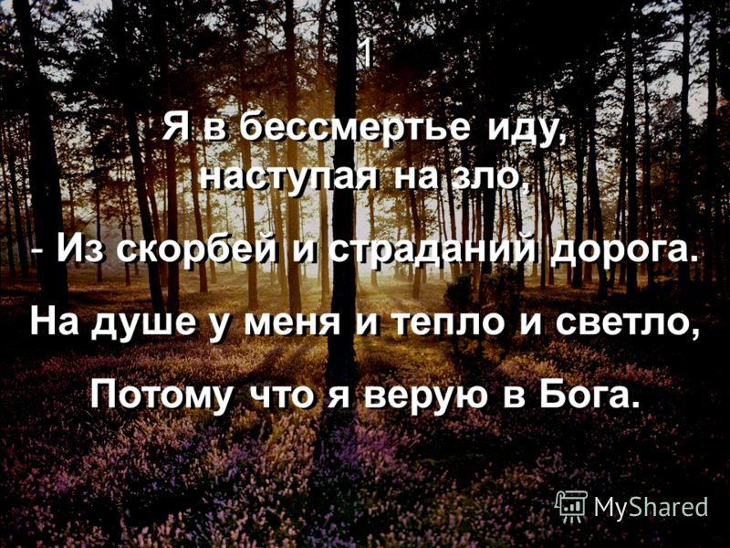 ХРИСТИАНСКАЯ ПОЭЗИЯ: Я ИДУ ПО ДОРОГЕ ЗЕМНОЙ Любовь Дементьева