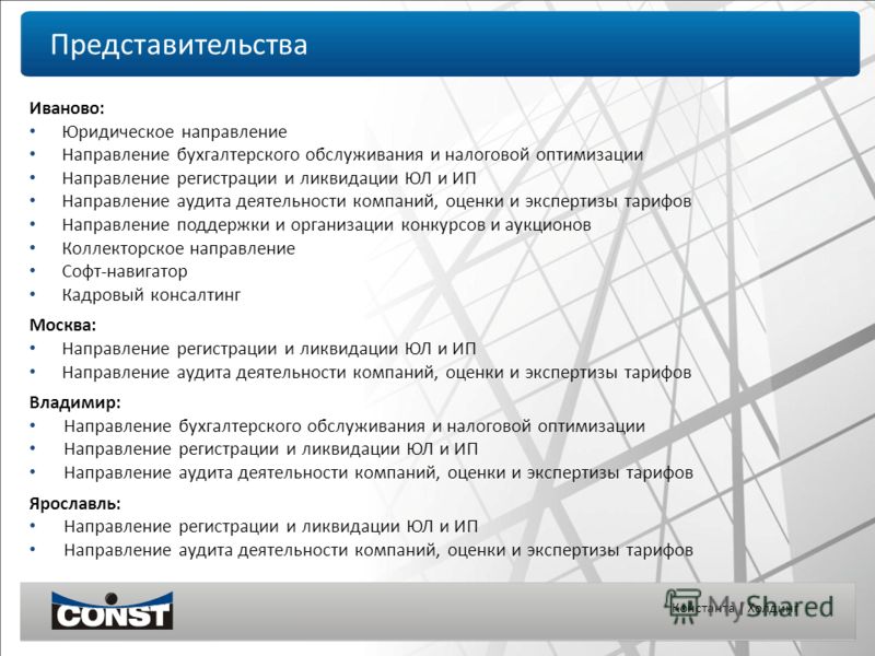 Современные направления конкурсов Современные направления конкурсов