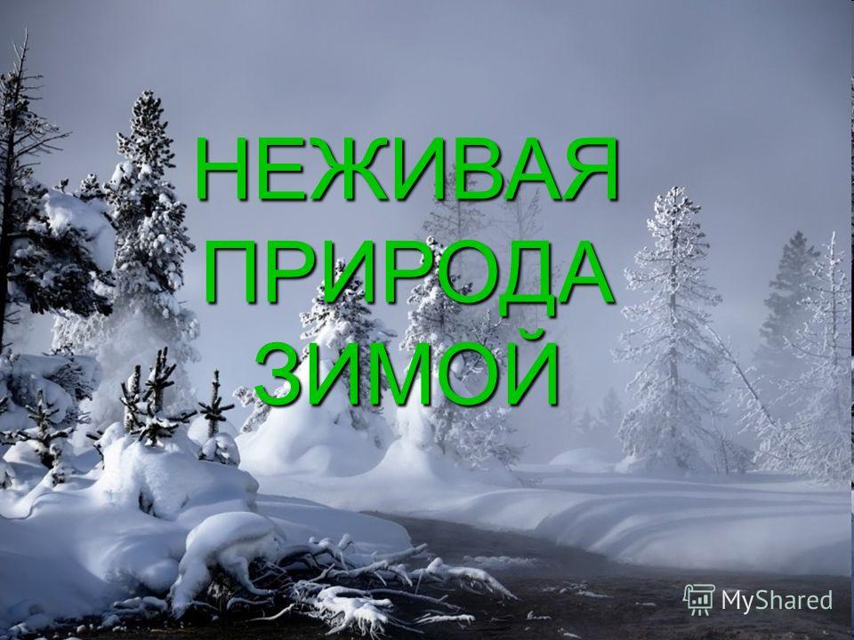 неживая природа зимой презентация скачать