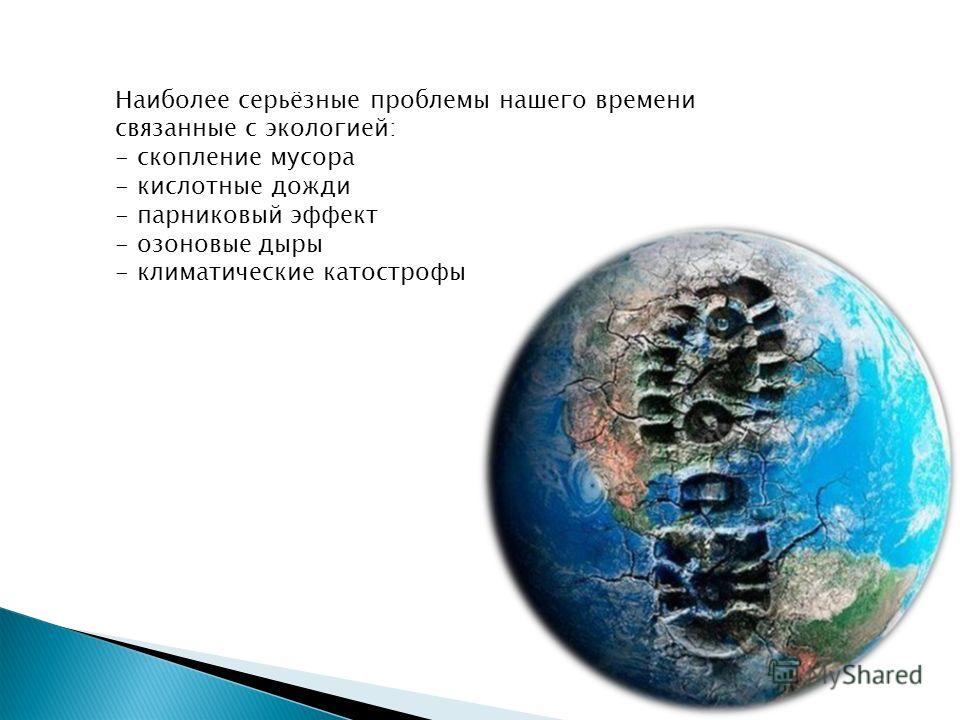Проблемы связанные с экологией человека Проблемы связанные с экологией человека