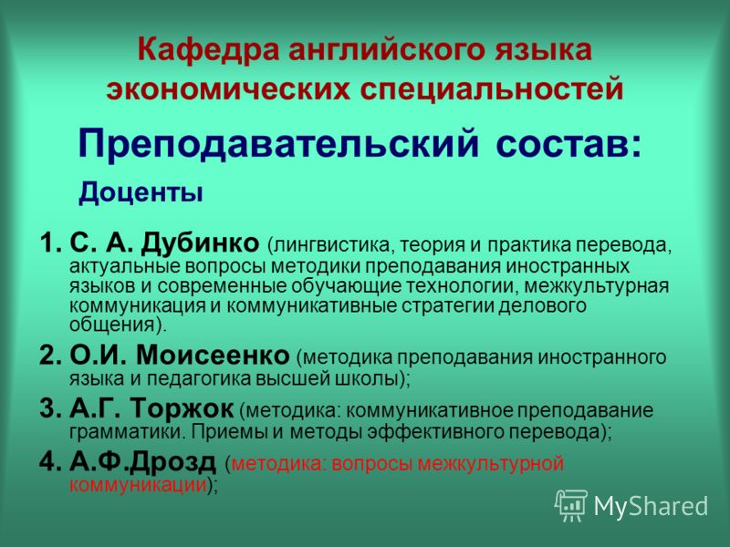 Презентация на английском языке менеджмент