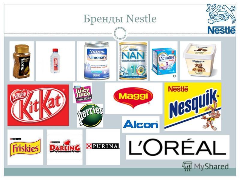 Бренды Nestle